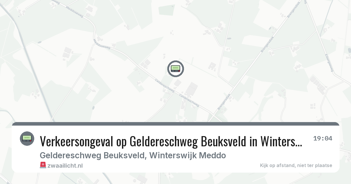 Verkeersongeval op Geldereschweg Beuksveld in Winterswijk Meddo — 8 feb 2026