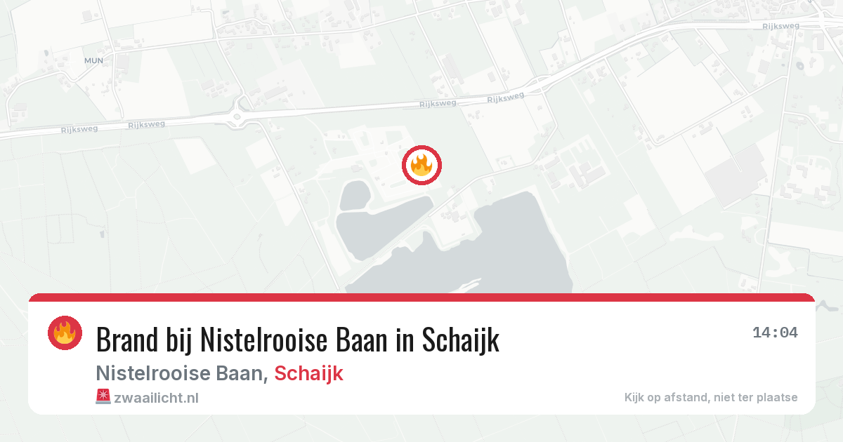 Brand bij Nistelrooise Baan in Schaijk — 9 aug 2026