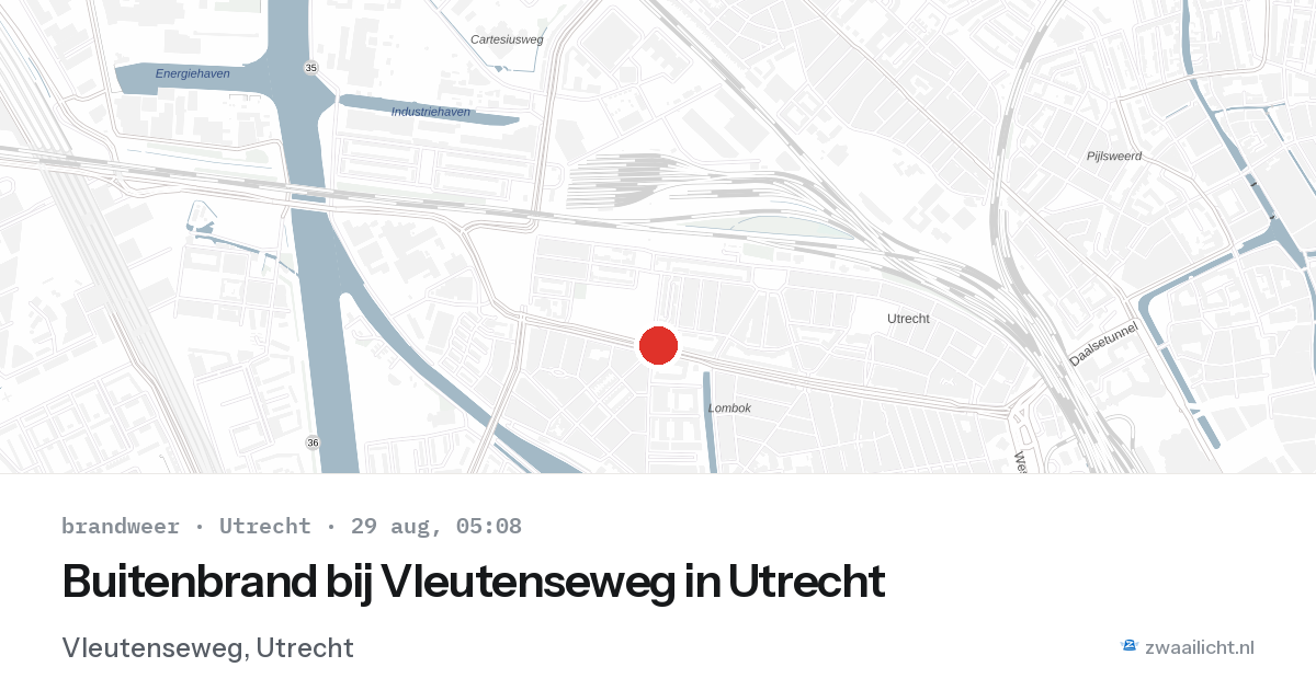 Buitenbrand bij Vleutenseweg in Utrecht — 29 aug 2026