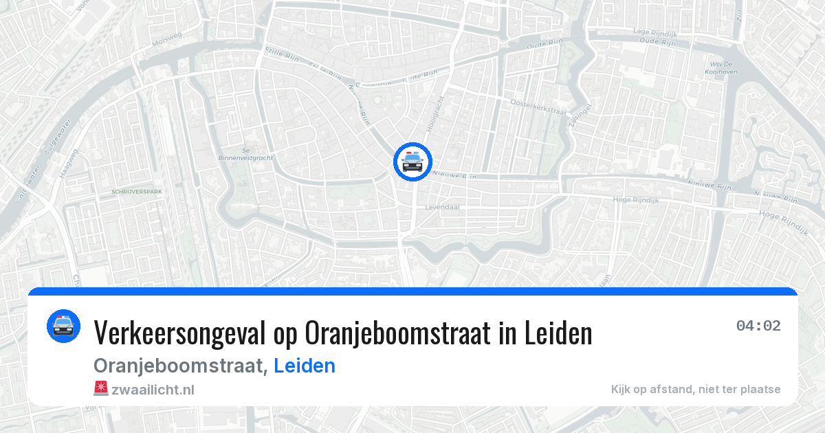 Verkeersongeval op Oranjeboomstraat in Leiden — 14 mei 2026
