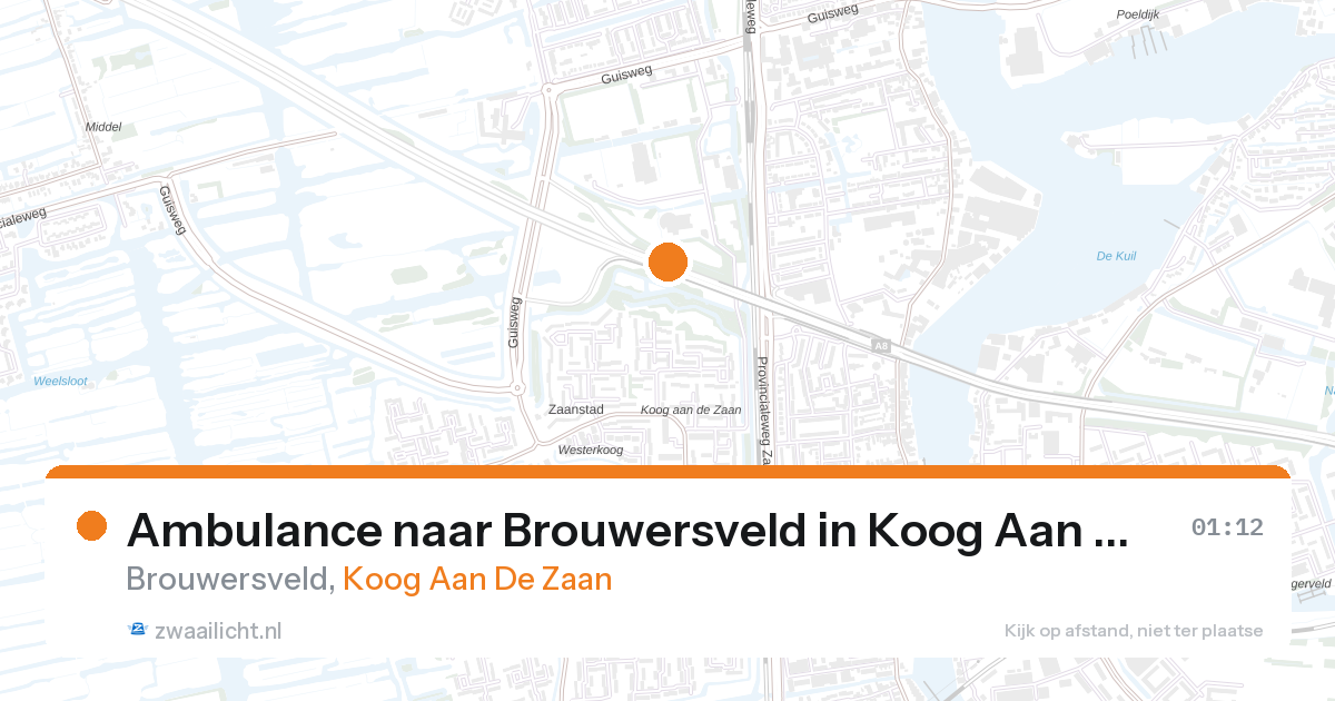 Ambulance naar Brouwersveld in Koog Aan De Zaan — 1 feb 2026