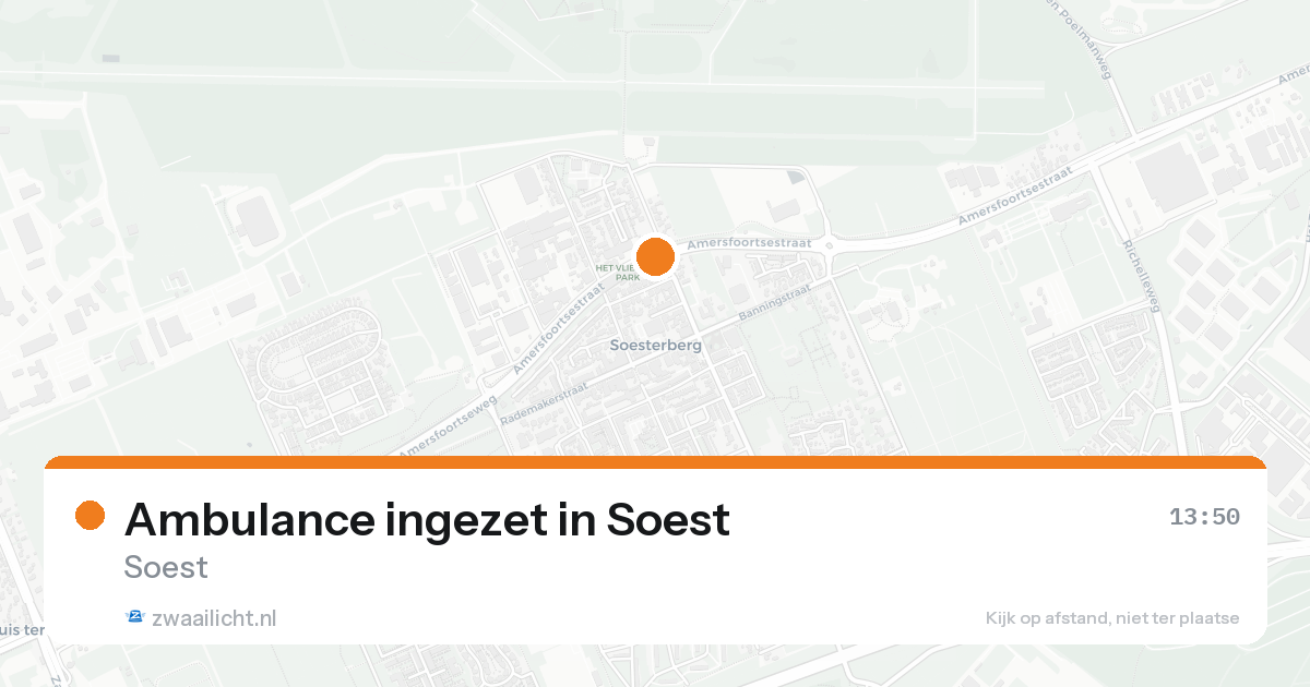 Ambulance ingezet in Soest — 30 jan 2026