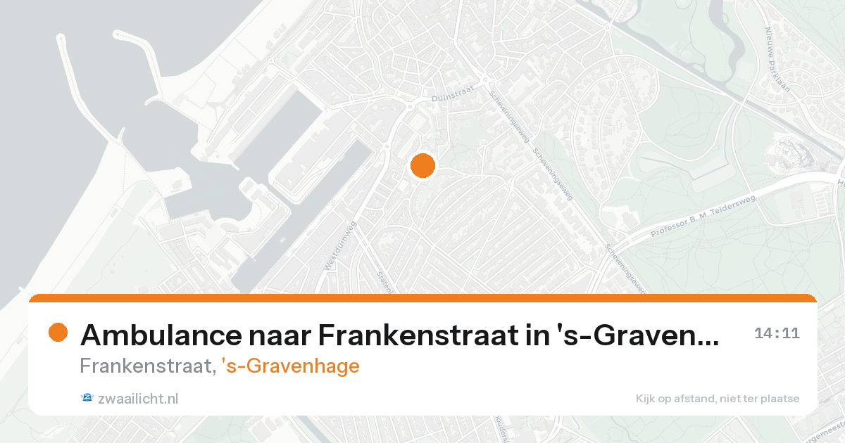 Ambulance naar Frankenstraat in 's-Gravenhage — 18 aug 2026