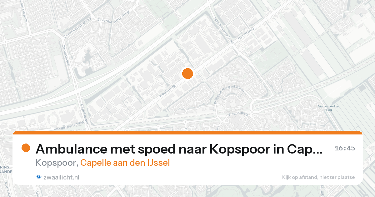 Ambulance met spoed naar Kopspoor in Capelle aan den IJssel — 31 jan 2026