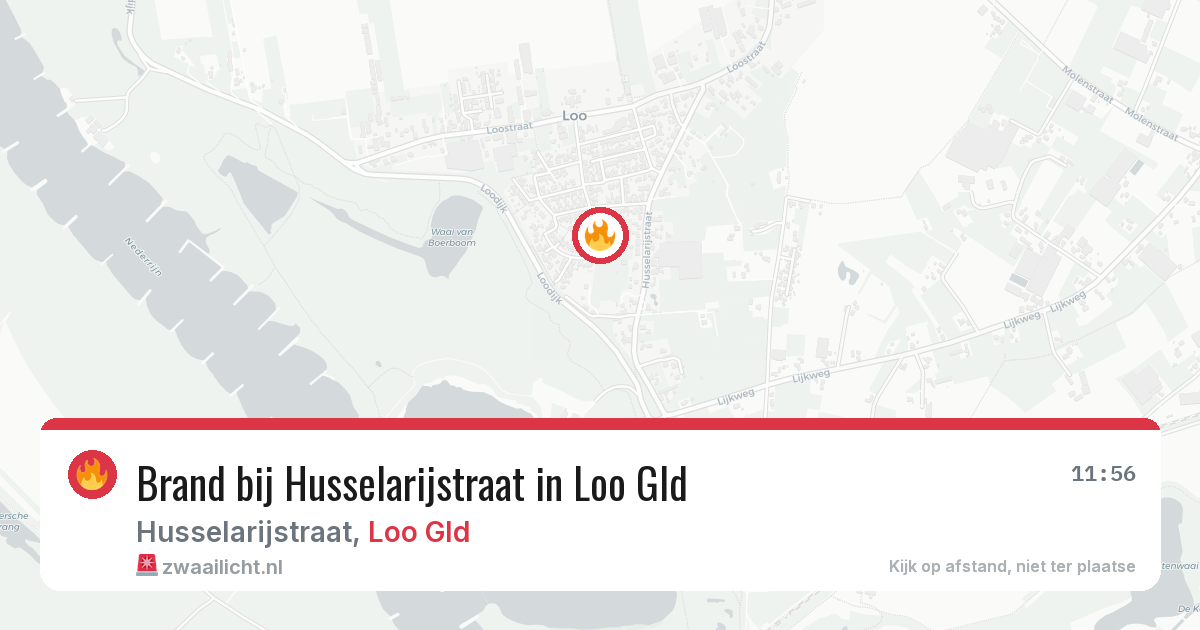 Brand bij Husselarijstraat in Loo Gld — 19 mrt 2026