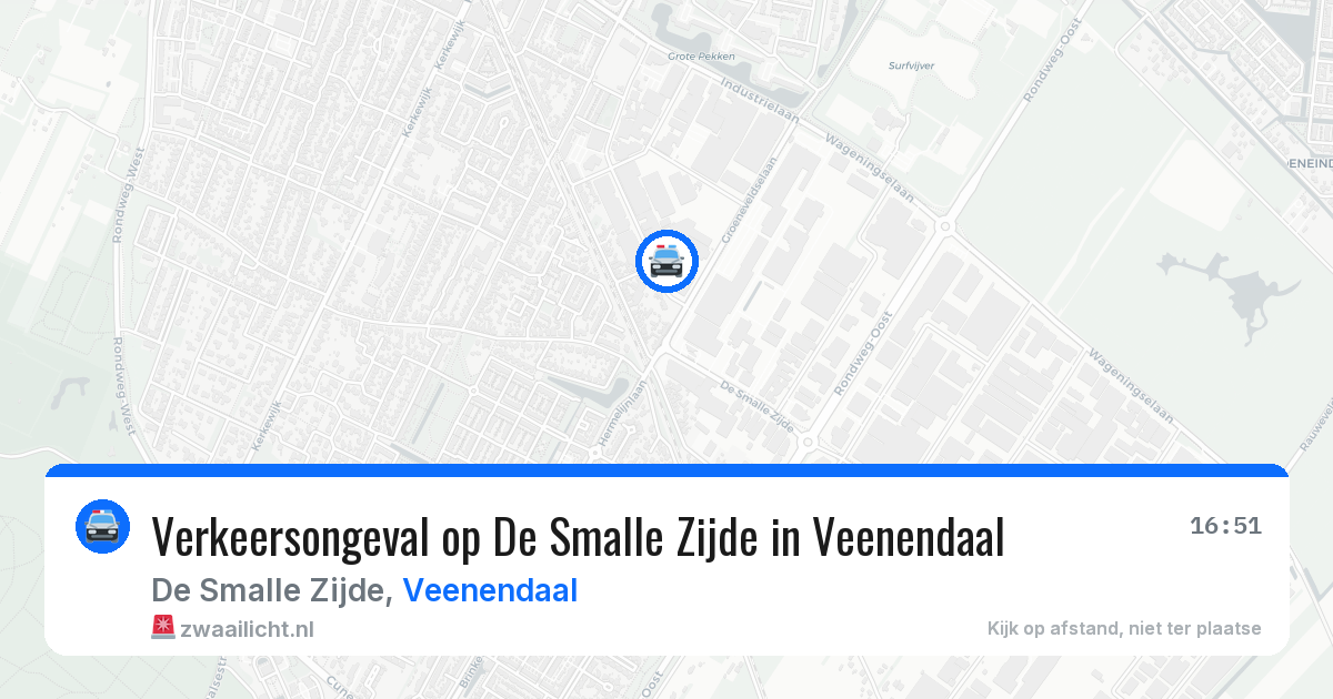 Verkeersongeval op De Smalle Zijde in Veenendaal — 7 apr 2026