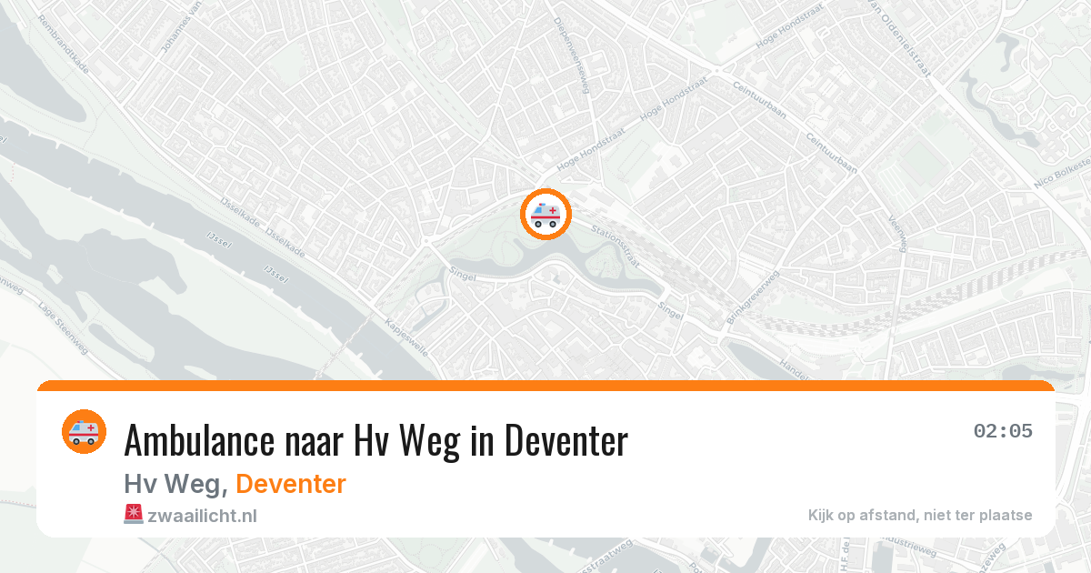 Ambulance naar Hv Weg in Deventer — 24 mei 2026