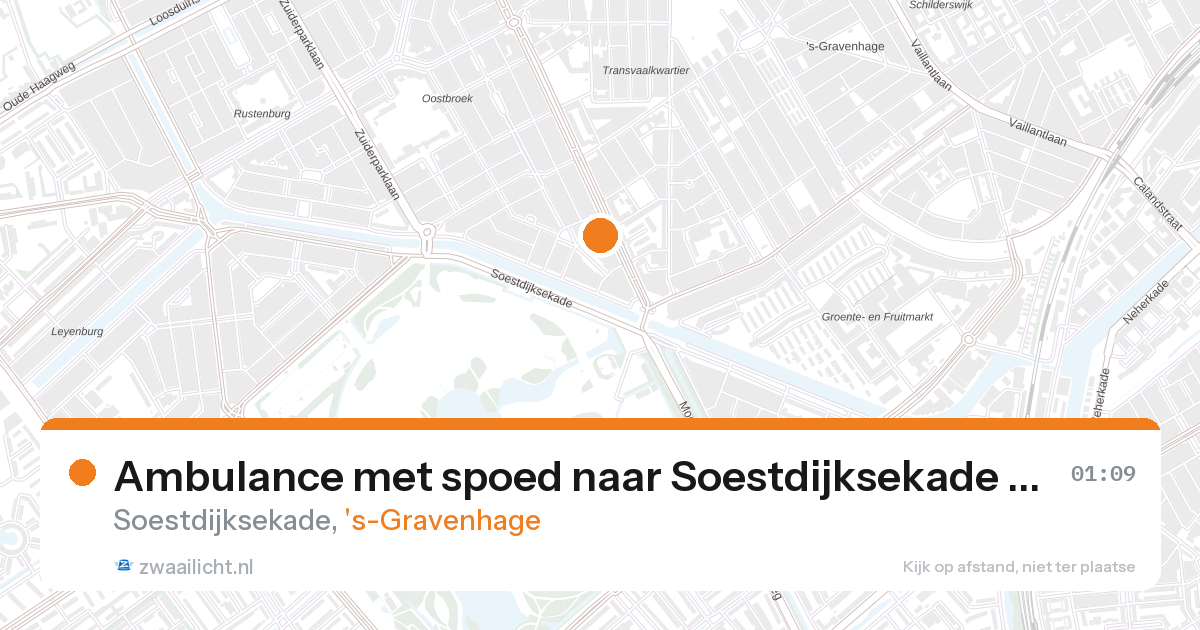 Ambulance met spoed naar Soestdijksekade in 's-Gravenhage — 1 jun 2026
