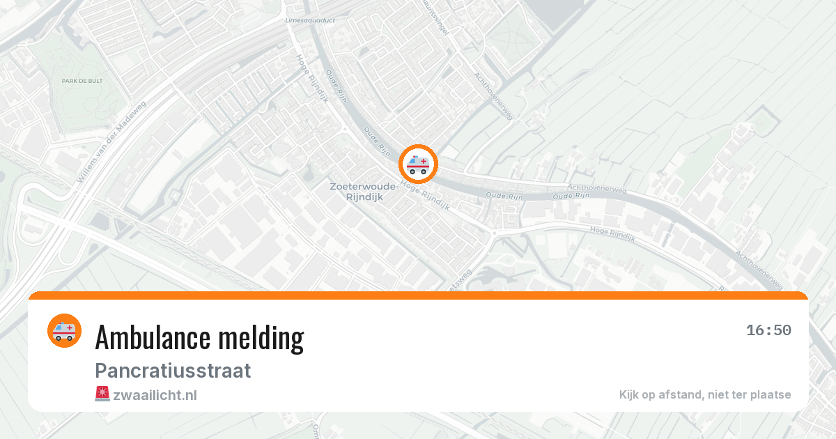 Ambulance melding — 23 mrt 2026