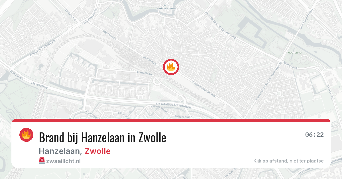 Brand bij Hanzelaan in Zwolle — 19 mei 2026