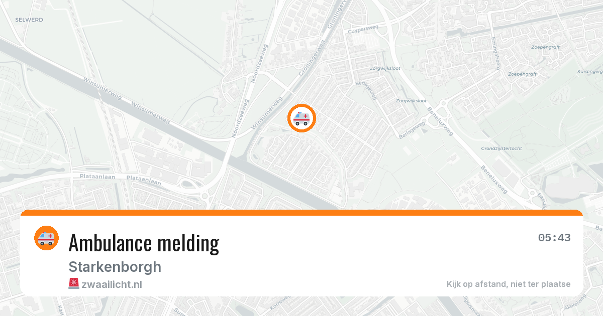 Ambulance melding — 13 mei 2026