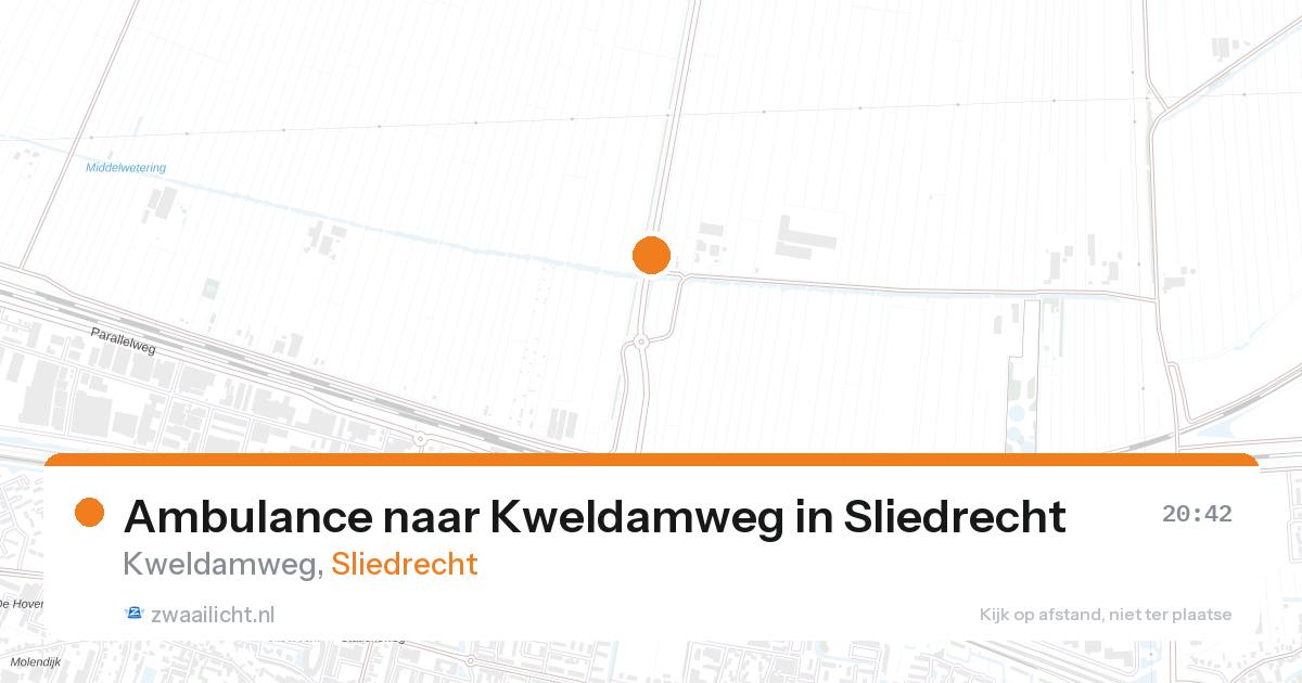 Ambulance naar Kweldamweg in Sliedrecht — 11 apr 2026