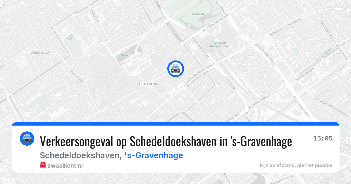 Verkeersongeval op Schedeldoekshaven in 's-Gravenhage — 10 jul 2026
