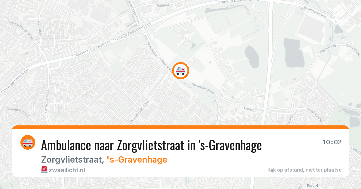 Ambulance naar Zorgvlietstraat in 's-Gravenhage — 9 feb 2026