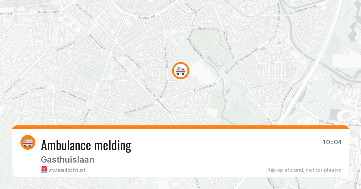 Ambulance melding — 20 jan 2026