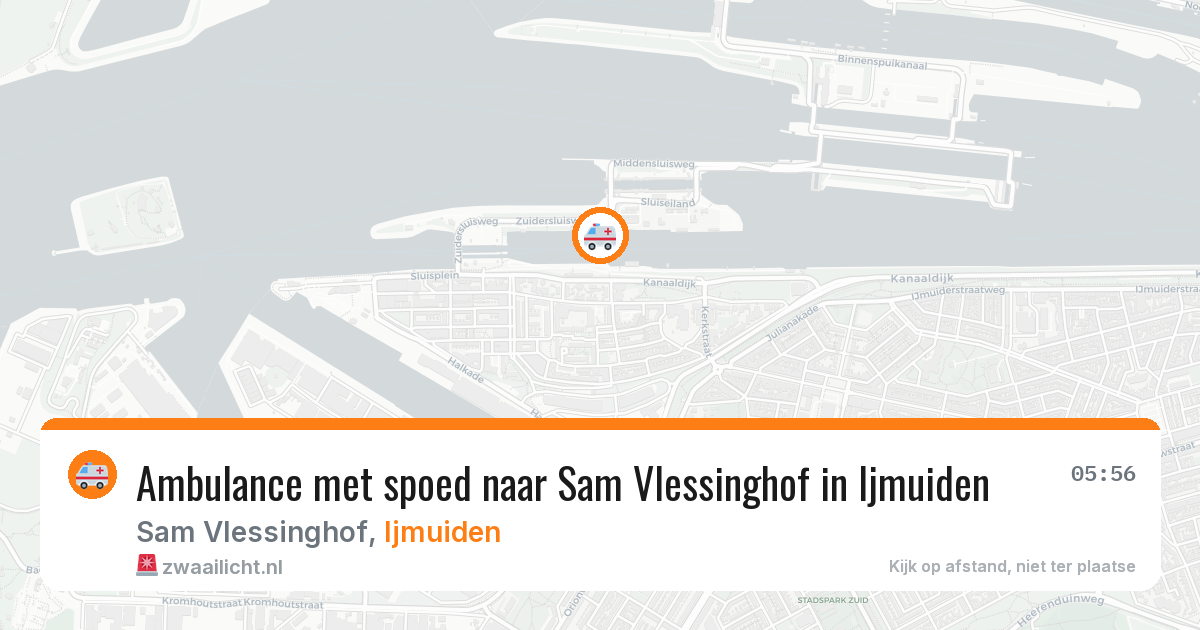 Ambulance met spoed naar Sam Vlessinghof in Ijmuiden — 3 feb 2026