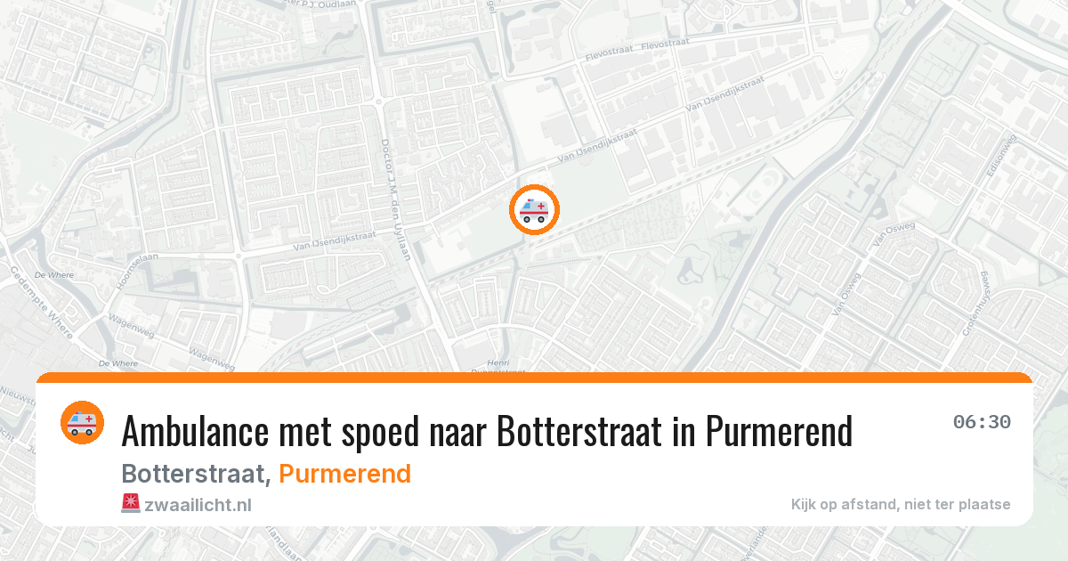 Ambulance met spoed naar Botterstraat in Purmerend — 11 feb 2026