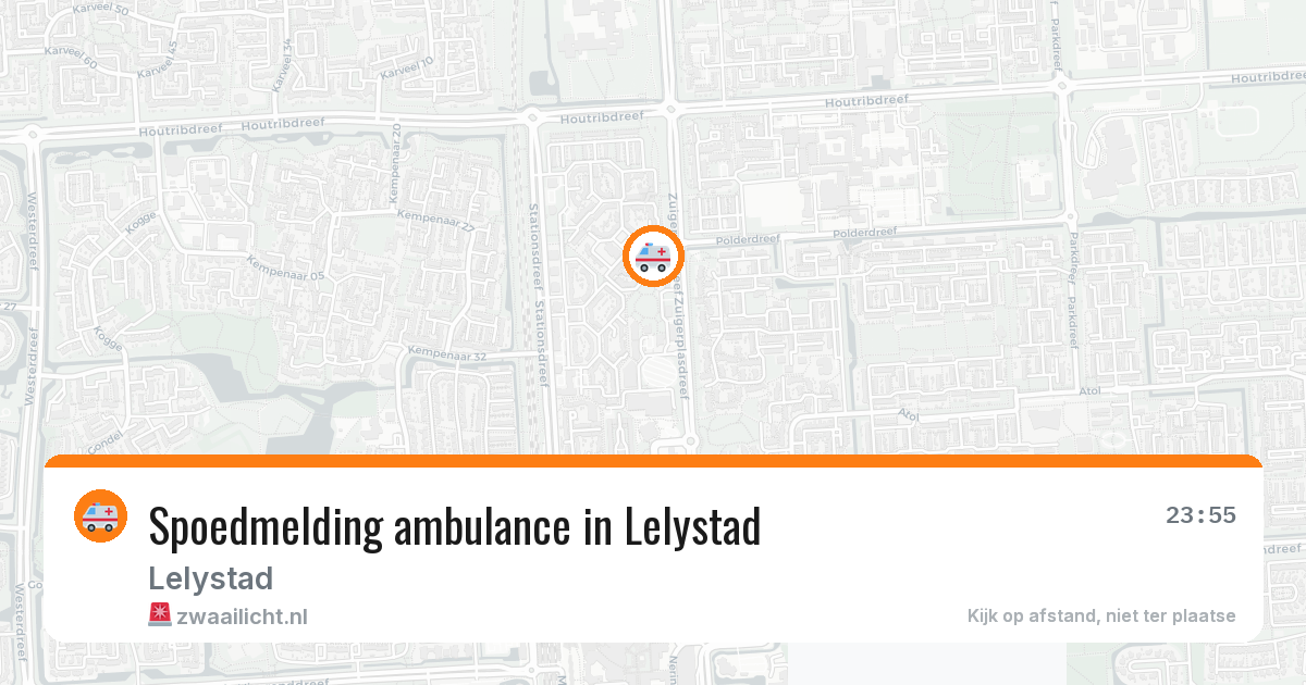 Spoedmelding ambulance in Lelystad — 20 jul 2026