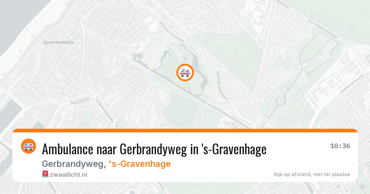 Ambulance naar Gerbrandyweg in 's-Gravenhage — 18 jul 2026