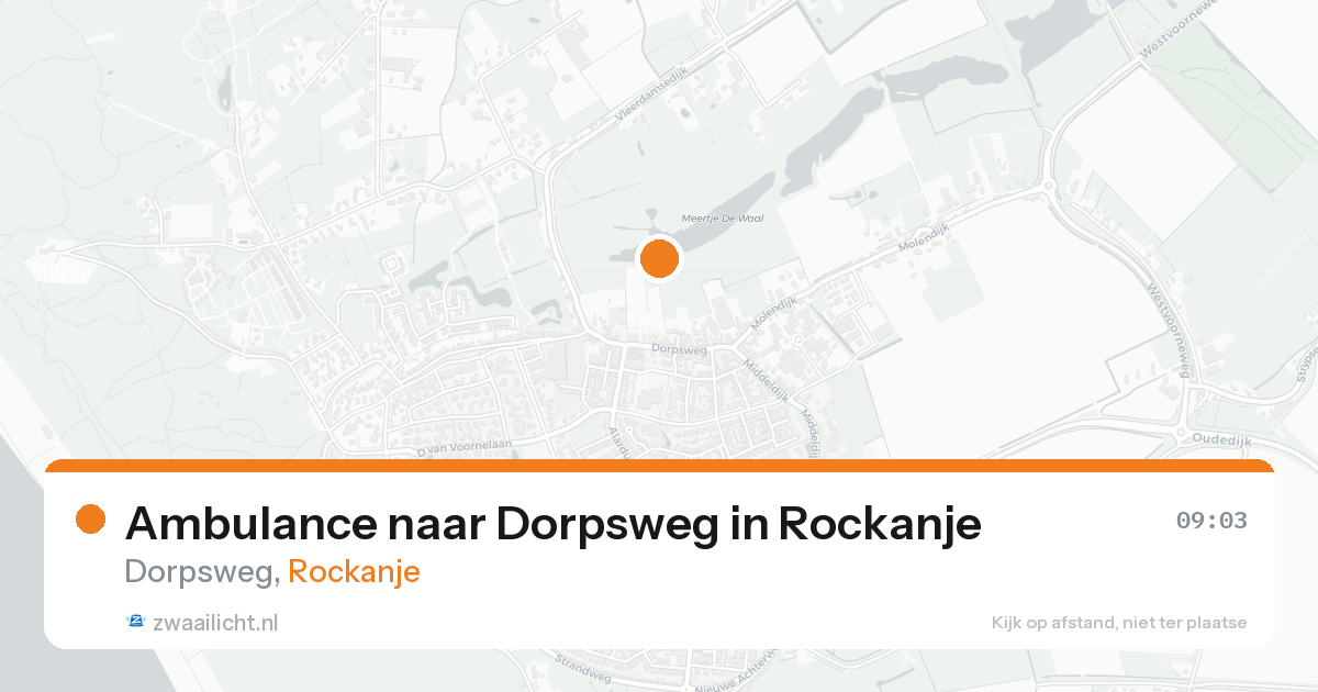 Ambulance naar Dorpsweg in Rockanje — 23 aug 2026