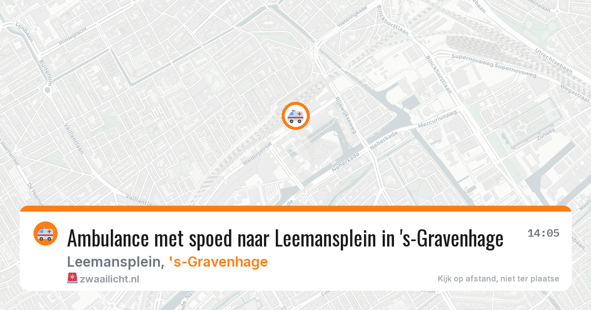 Ambulance met spoed naar Leemansplein in 's-Gravenhage — 12 jul 2026