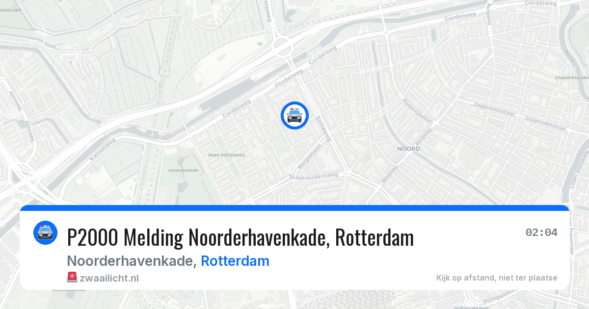 P2000 Melding Noorderhavenkade, Rotterdam — 9 jul 2026