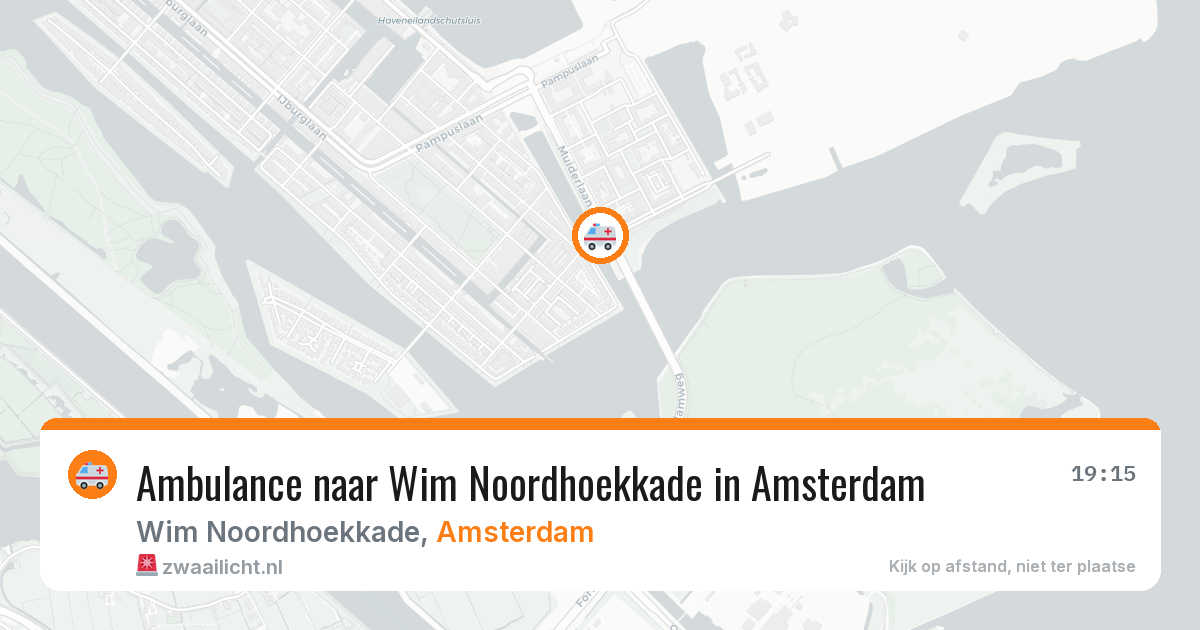 Ambulance naar Wim Noordhoekkade in Amsterdam — 24 mei 2026