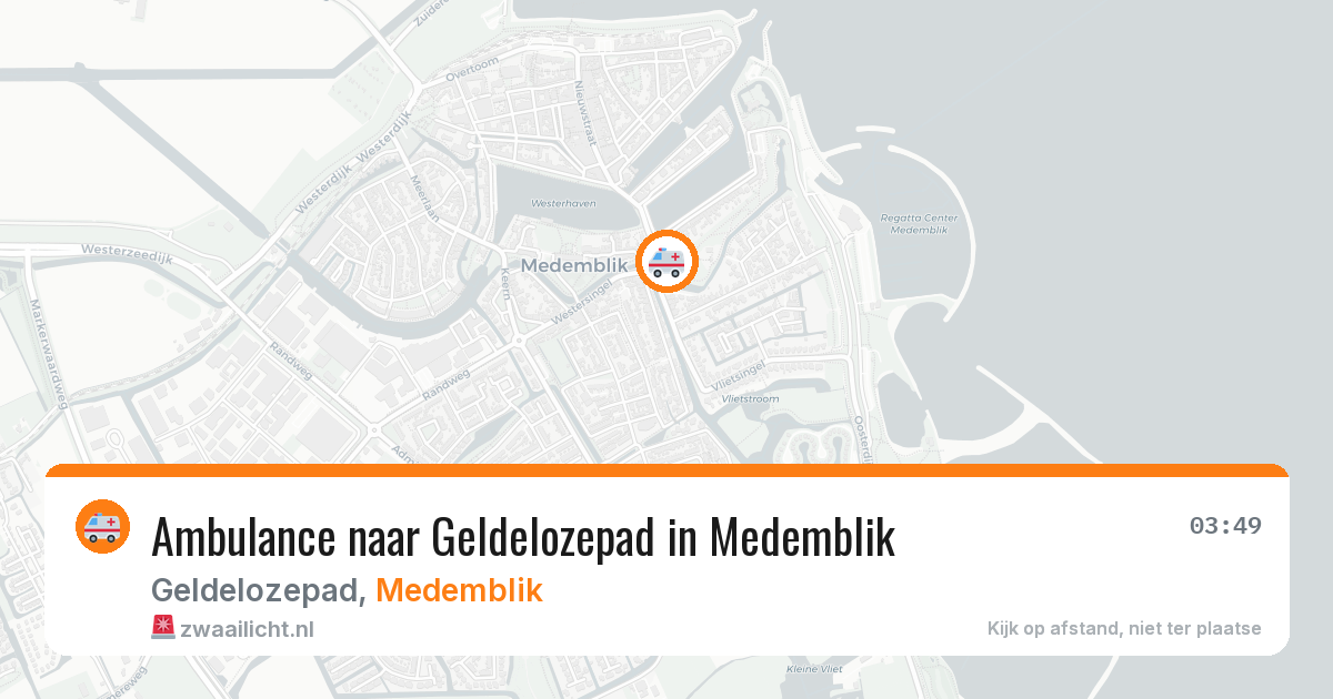 Ambulance naar Geldelozepad in Medemblik — 31 jul 2026