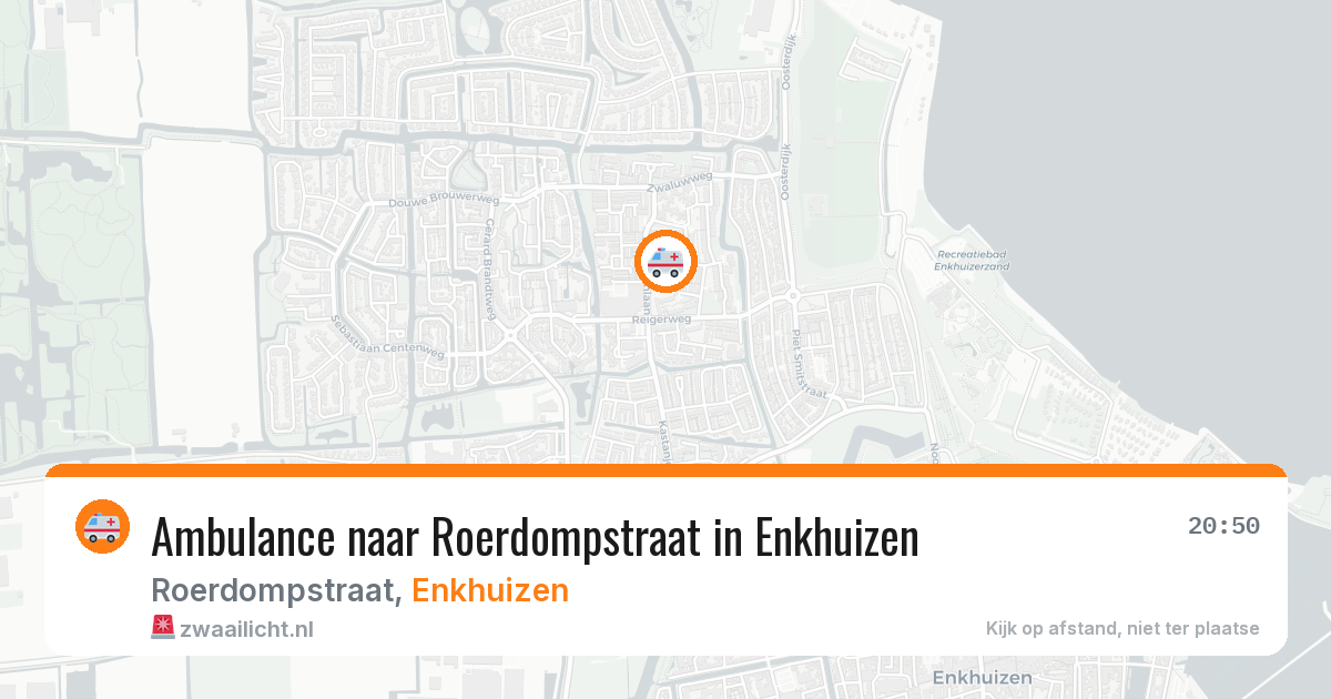 Ambulance naar Roerdompstraat in Enkhuizen — 4 aug 2026
