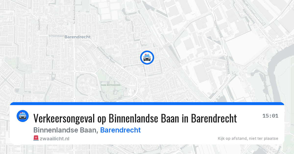 Verkeersongeval op Binnenlandse Baan in Barendrecht — 3 jul 2026