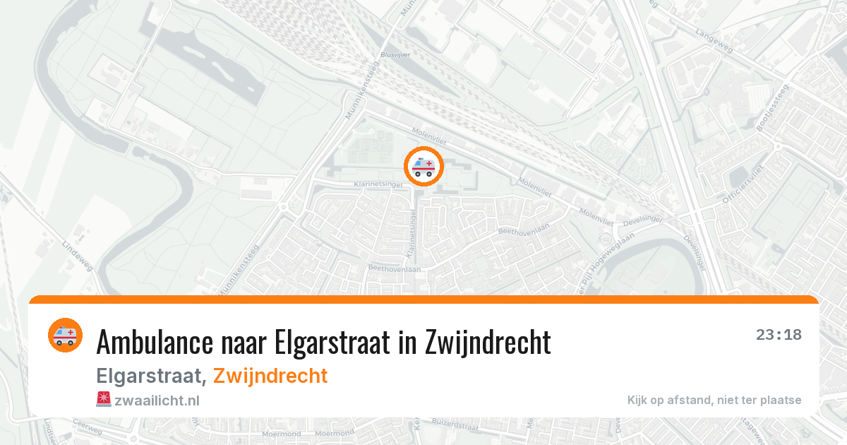 Ambulance naar Elgarstraat in Zwijndrecht — 10 aug 2026