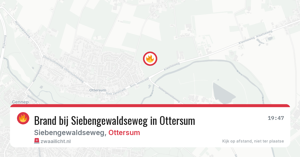 Brand bij Siebengewaldseweg in Ottersum — 8 jun 2026