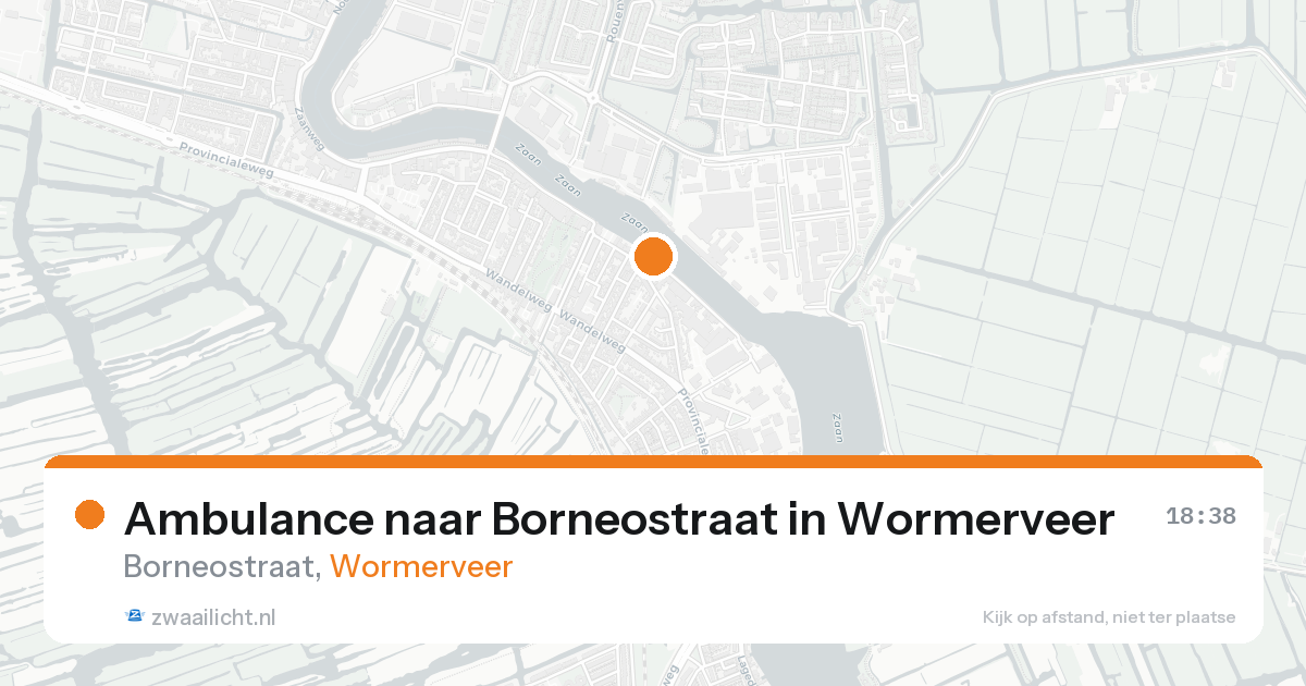 Ambulance naar Borneostraat in Wormerveer — 31 mei 2026