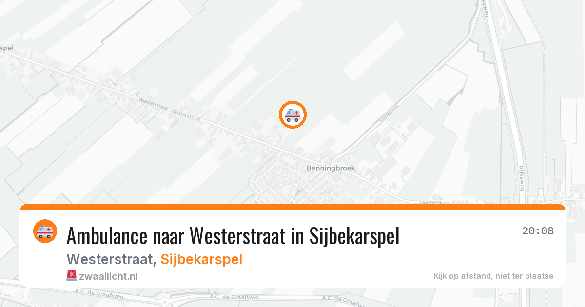 Ambulance naar Westerstraat in Sijbekarspel — 17 feb 2026