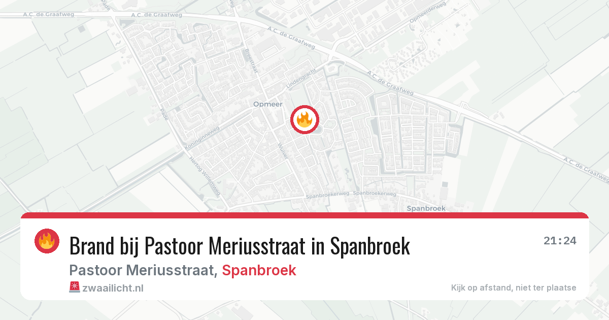 Brand bij Pastoor Meriusstraat in Spanbroek — 4 aug 2026
