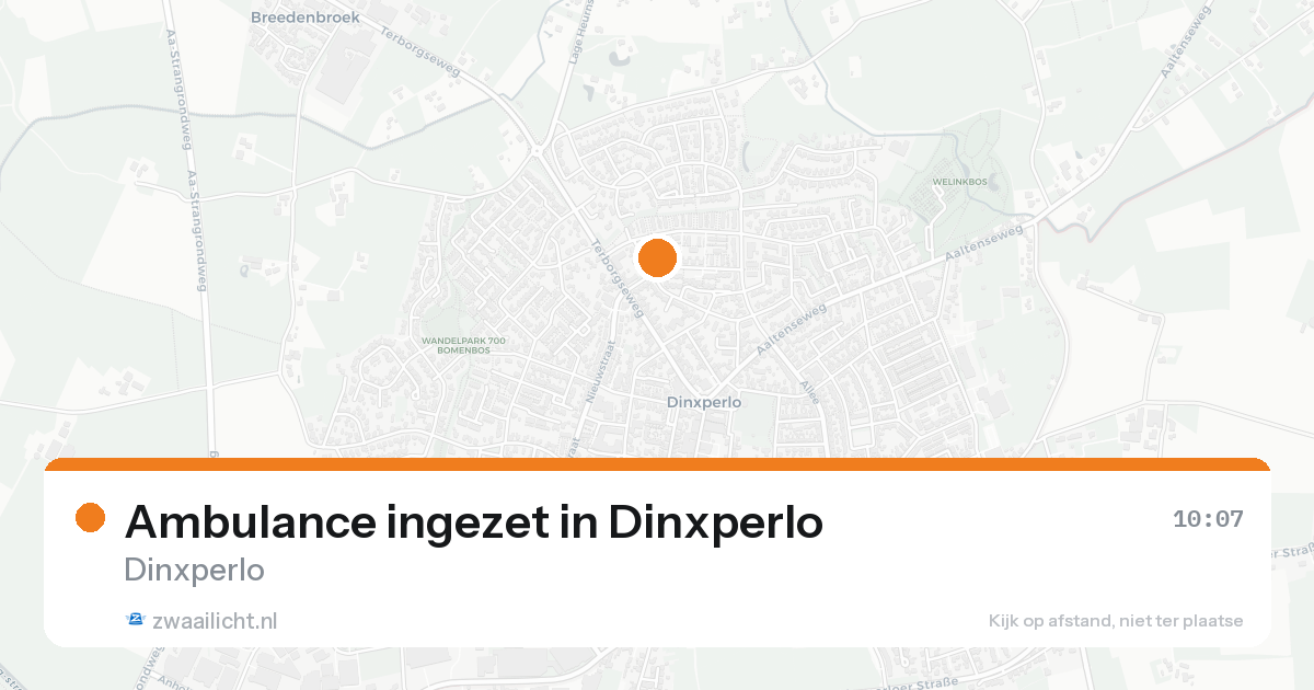 Ambulance ingezet in Dinxperlo — 12 aug 2026