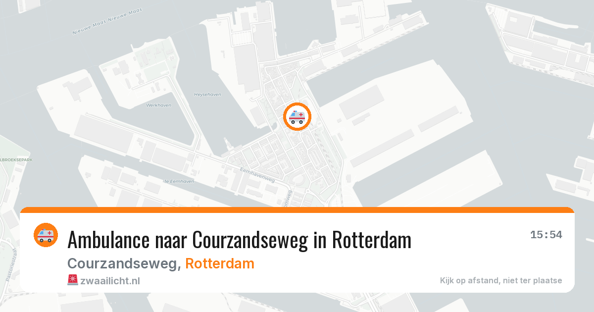Ambulance naar Courzandseweg in Rotterdam — 20 jun 2026