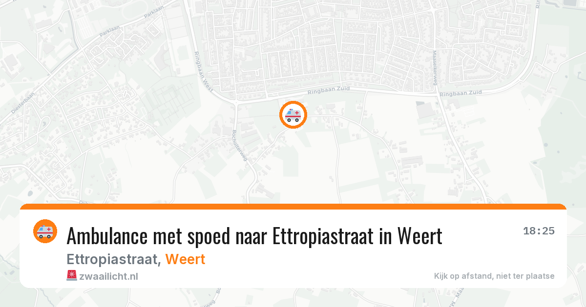 Ambulance met spoed naar Ettropiastraat in Weert — 30 jun 2026