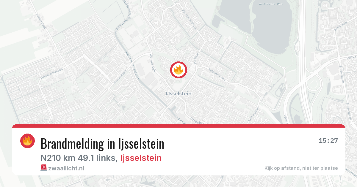 Brandmelding in Ijsselstein — 26 mrt 2026