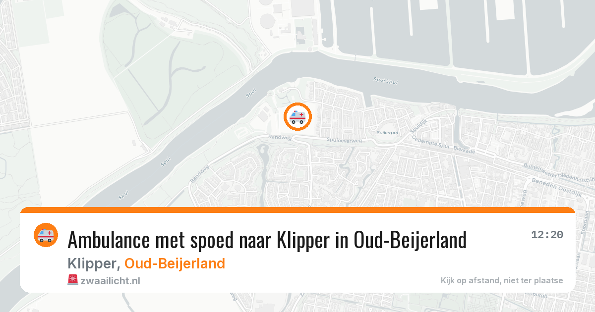 Ambulance met spoed naar Klipper in Oud-Beijerland — 19 mei 2026