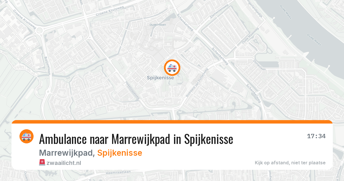 Ambulance naar Marrewijkpad in Spijkenisse — 25 jun 2026