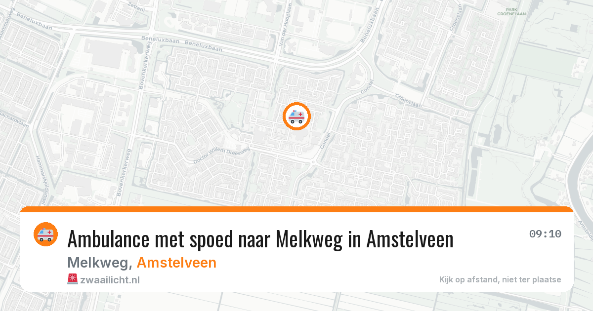 Ambulance met spoed naar Melkweg in Amstelveen — 9 feb 2026