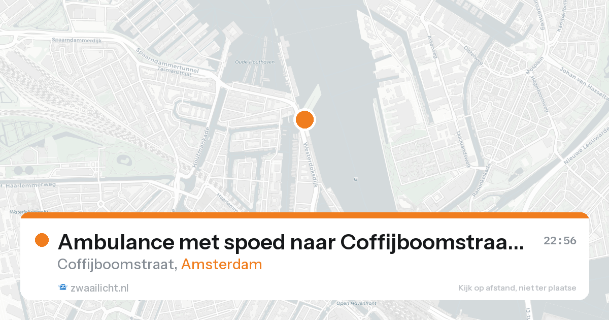Ambulance met spoed naar Coffijboomstraat in Amsterdam — 8 jun 2026