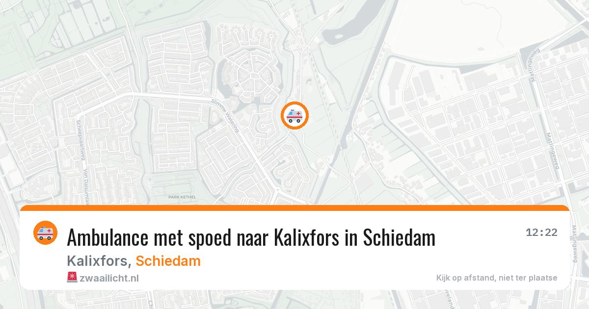 Ambulance met spoed naar Kalixfors in Schiedam — 23 apr 2026