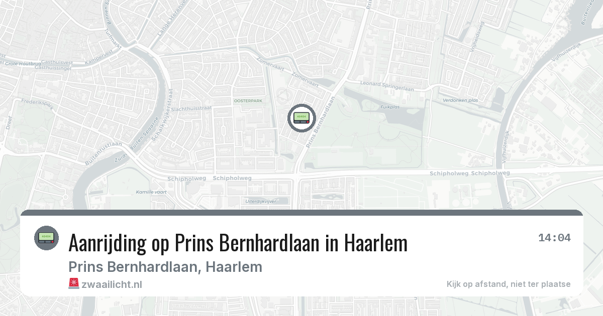 Aanrijding op Prins Bernhardlaan in Haarlem — 2 mrt 2026