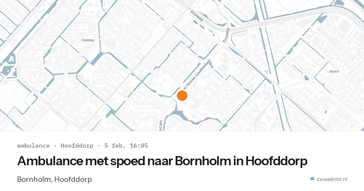 Ambulance met spoed naar Bornholm in Hoofddorp — 5 feb 2026