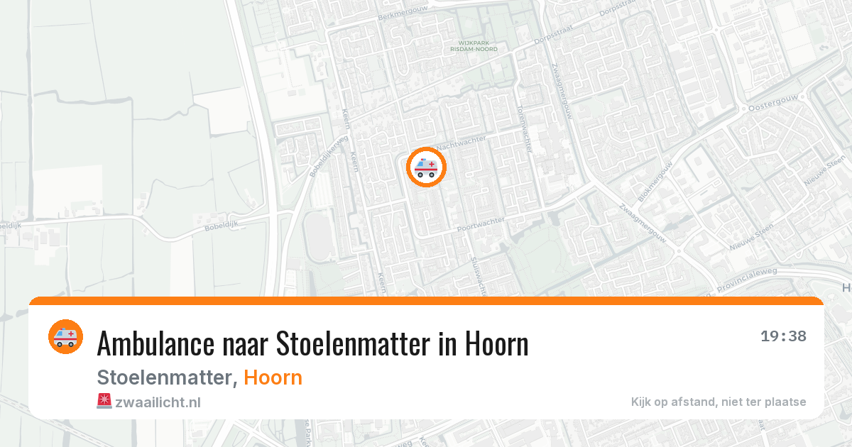 Ambulance naar Stoelenmatter in Hoorn — 24 mrt 2026