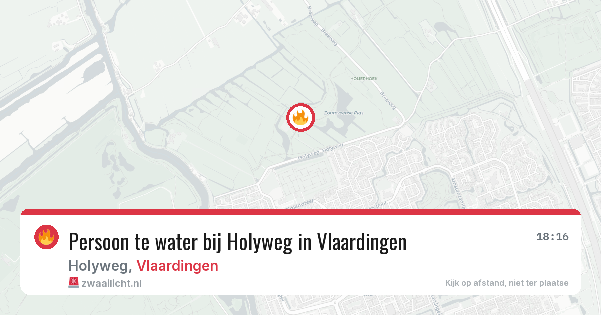 Persoon te water bij Holyweg in Vlaardingen — 2 aug 2026