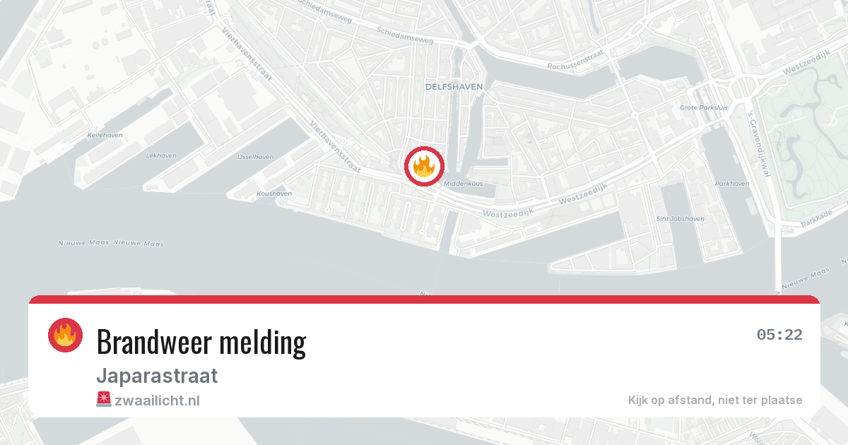 Brandweer melding — 5 jul 2026