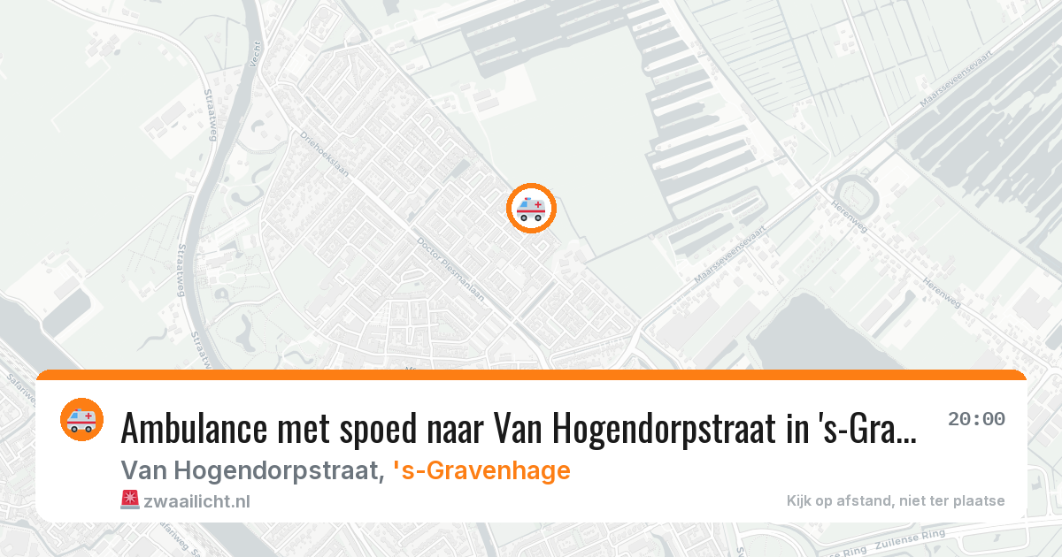 Ambulance met spoed naar Van Hogendorpstraat in 's-Gravenhage — 5 apr 2026
